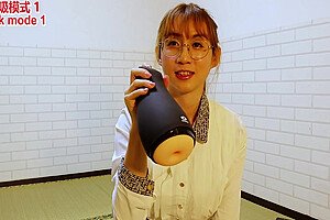 Ab046 Long Legs Secretary Trial New Male Masturbator Machine Until Cum-女装大佬艾爷体验电动飞机杯开箱体验直到射精 With Abbykitty