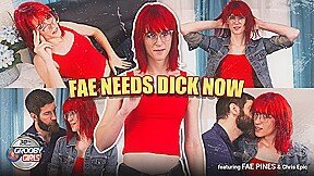 GROOBYGIRLS – Fae Pines Is Longing For A Hard Shaft
