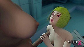Sexy futanari fucks 18yo beauty Yuna. Sloppy deepthroat, hard cowgirl & rough doggystyle ending with a dripping finish